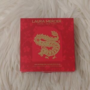 💖FIRM! NWT LAURA MERCIER MINI ROSEGLOW CAVIAR STICK DUO (LIMITED EDITION)